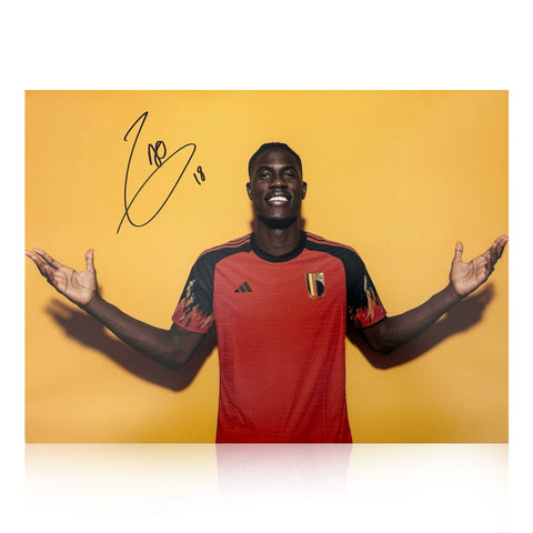 Amadou Onana Signed Belgium 16x12