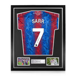 Ismaïla Sarr Signed Framed Crystal Palace 2024/25 Home Shirt