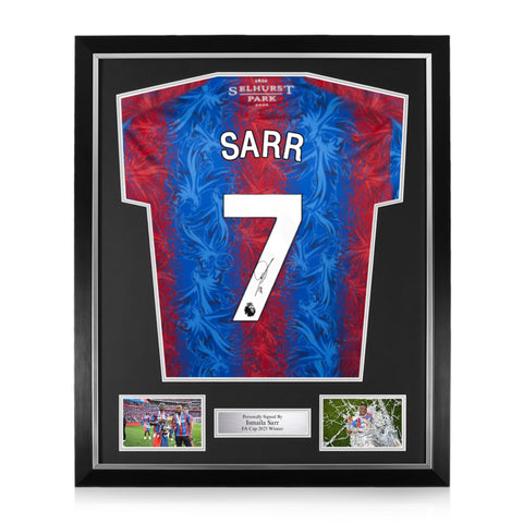 Ismaïla Sarr Signed Framed Crystal Palace 2024/25 Home Shirt