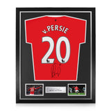 Robin van Persie Signed Framed 2014/15 Shirt