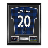 Robin van Persie Signed Framed 2013/14 Away Shirt