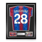 Cheick Doucoure Signed Framed Crystal Palace 2024/25 Home Shirt