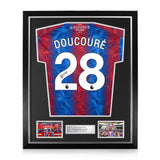 Cheick Doucoure Signed Framed Crystal Palace 2024/25 Home Shirt