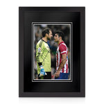 Diego Costa & Diego Lopez Signed 12x8 Photo