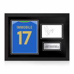 Ciro Immobile Signed Framed Display with Shirt Back Photo