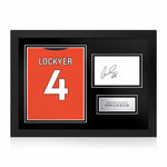 Tom Lockyer Signed Framed Display with Shirt Back Photo