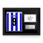 David Hirst Signed Framed Display with Shirt Back Photo