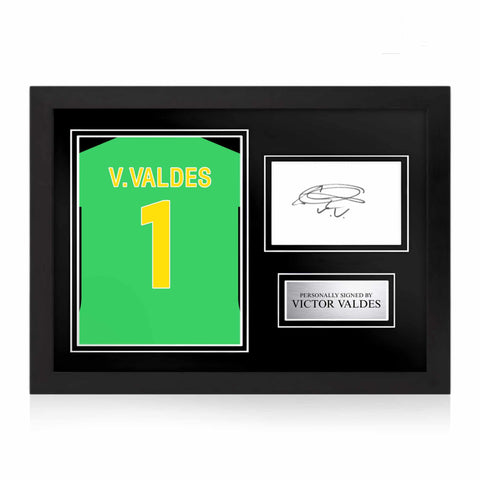 Victor Valdez Signed Framed Display with Shirt Back Photo