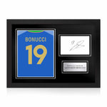 Leonardo Bonucci Signed Framed Display with Shirt Back Photo