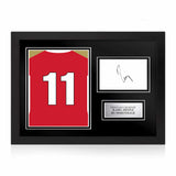 Karl-Heinz Rummenigge Signed Framed Display with Shirt Back Photo