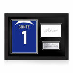 Antonio Conte Signed Framed Display with Shirt Back Photo