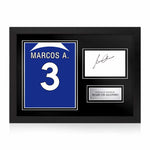 Marcos Alonso Signed Framed Display with Shirt Back Photo