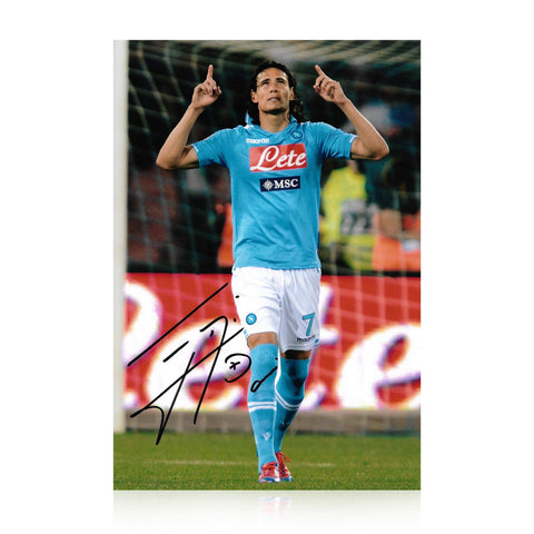 Edinson Cavani Signed 12x8 Photo