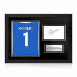 Claudio Ranieri Signed Framed Display with Shirt Back Photo