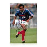 Christian Karembeu Signed 12x8 Photo