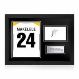 Claude Makélélé Signed Framed Display with Shirt Back Photo