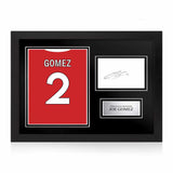 Joe Gomez Signed Framed Display with Shirt Back Photo