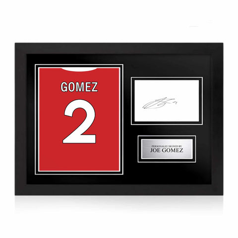 Joe Gomez Signed Framed Display with Shirt Back Photo