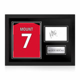 Mason Mount Signed Framed Display with Shirt Back Photo