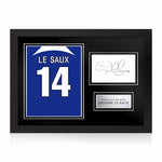 Graeme Le Saux Signed Framed Display with Shirt Back Photo