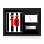 Hatem Ben Arfa Signed Framed Display with Shirt Back Photo