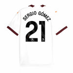 Sergio Gomez Signed Manchester City 2023/24 Away Shirt