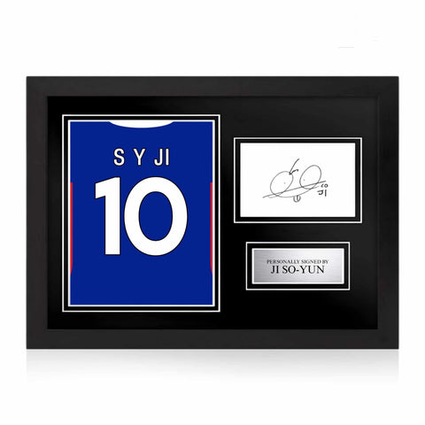 Ji So-Yun Signed Framed Display with Shirt Back Photo