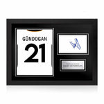 İlkay Gündoğan Signed Framed Display with Shirt Back Photo