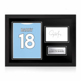 Gareth Barry Signed Framed Display with Shirt Back Photo