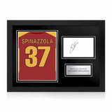 Leonardo Spinazzola Signed Framed Display with Shirt Back Photo