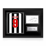 Papiss Cissé Signed Framed Display with Shirt Back Photo