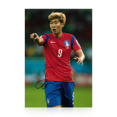 Son Heung-min Signed 12x8 Photo