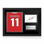 Graeme Souness Signed Framed Display with Shirt Back Photo