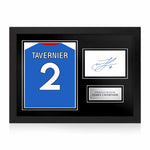 James Tavernier Signed Framed Display with Shirt Back Photo