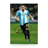 Ezequiel Lavezzi Signed 12x8