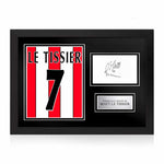 Matt Le Tissier Signed Framed Display with Shirt Back Photo