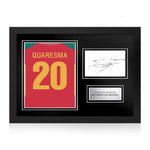 Ricardo Quaresma Signed Framed Display with Shirt Back Photo