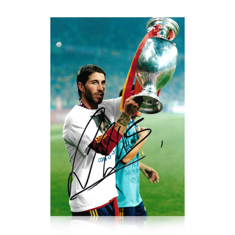 Sergio Ramos Signed 12x8 Photo