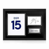 Eric Dier Signed Framed Display with Shirt Back Photo