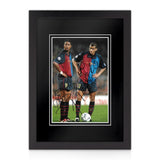 Patrick Kluivert & Rivaldo Signed 12x8 Photo