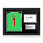 Dida Signed Framed Display with Shirt Back Photo