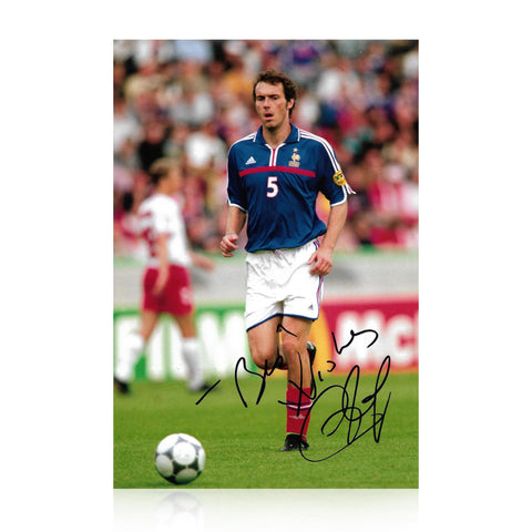 Laurent Blanc Signed 12x8 Photo