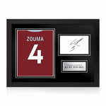 Kurt Zouma Signed Framed Display with Shirt Back Photo