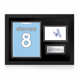 İlkay Gündoğan Signed Framed Display with Shirt Back Photo