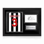 Paul Dummett Signed Framed Display with Shirt Back Photo