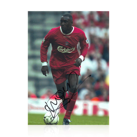 Emile Heskey signed 12x8