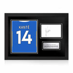 N'golo Kante Signed Framed Display with Shirt Back Photo