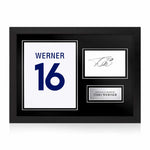 Timo Werner Signed Framed Display with Shirt Back Photo