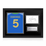 Angelo Ogbonna Signed Framed Display with Shirt Back Photo