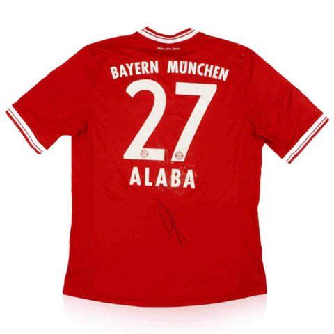 David Alaba Signed Bayern Munich Home Shirt